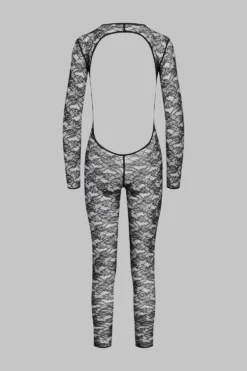 FlashbackCatsuit manches longues dos ouvert