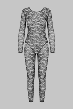 FlashbackCatsuit manches longues dos ouvert
