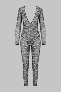 FlashbackCatsuit manches longues Col V