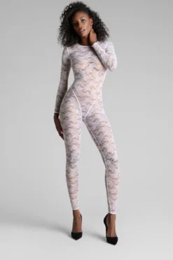 FlashbackCatsuit manches longues dos ouvert