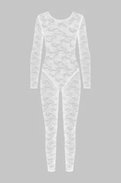 FlashbackCatsuit manches longues dos ouvert