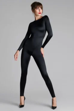 French KissCatsuit dos ouvert manches longues