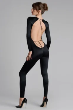 French KissCatsuit dos ouvert manches longues