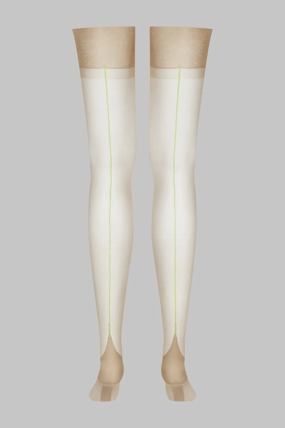 LegwearBas nylon authentique couture fluo 15D
